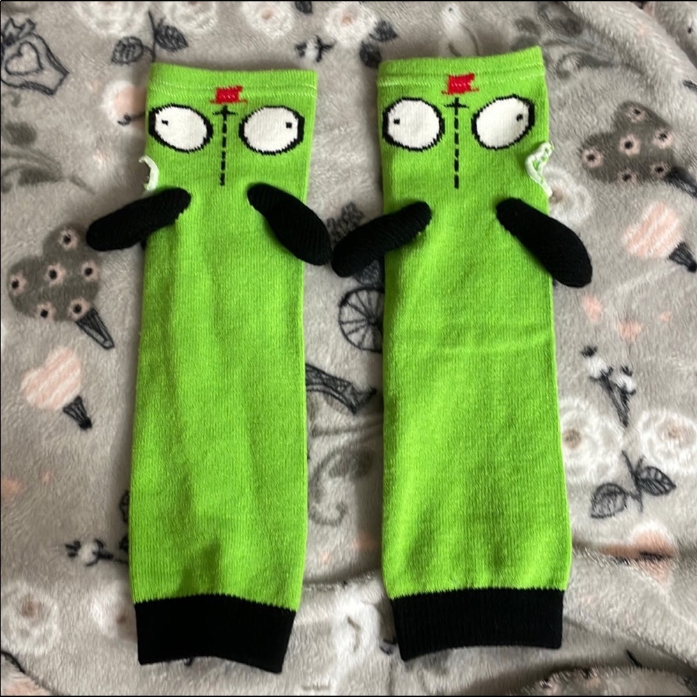 Hot Topic gir invader zim arm warmers